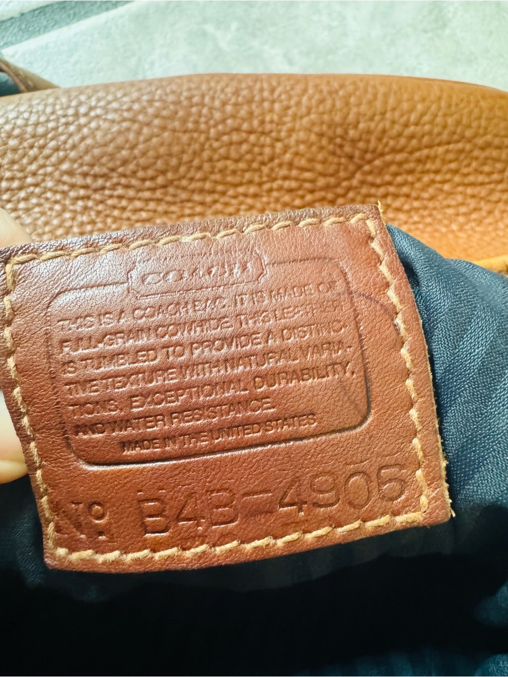Vintage Coach Sonoma Bucket Bag Brown Pebbled Leather Crossbody USA Made 4905 - Picture 10 of 13